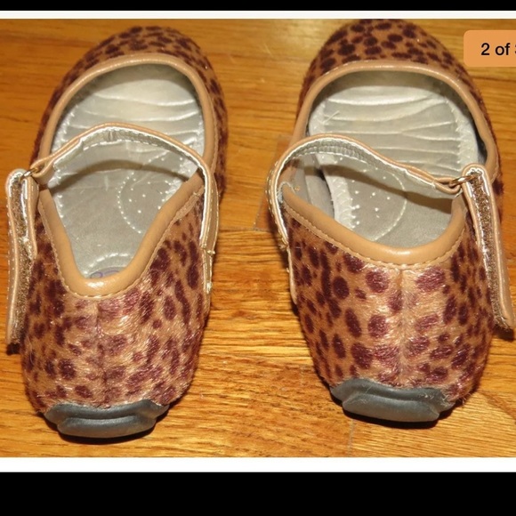 Lil Annette Brown Leopard Print Shoes - Picture 2 of 3